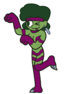 artist:ettenmoor beast_boy capcom cosplay darkstalkers dc felicia rule_63 teen_titans // 804x1188 // 149KB