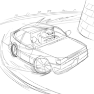 bluey bluey_heeler initial_d parody // 1000x1000 // 349KB