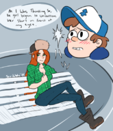 artist:discount_supervillain dipper_pines gravity_falls kuso_miso_technique masaki_michishita parody takakazu_abe wendy_corduroy // 731x850 // 319KB
