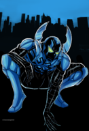 artist:deadassspider blue_beetle dc jaime_reyes marvel parody spider-man // 1548x2269 // 2.1MB