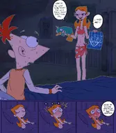 artist:fufulo candace_flynn comics parody perry_the_platypus phineas_and_ferb phineas_flynn picket_fences // 1106x1269 // 1.8MB