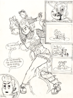 blue_diamond comics jojo's_bizarre_adventure lars_barriga parody steven_quartz_universe steven_universe yellow_diamond // 888x1188 // 1.9MB