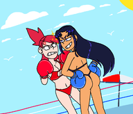 artist:syn2nite blackfire crossovers dc foster's_home_for_imaginary_friends frankie_foster ms._co_2024 teen_titans // 1188x1013 // 258KB