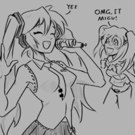 crossovers hatsune_miku lacey lacey_games vocaloid // 800x800 // 404KB