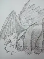 artist:vono crossovers dreamworks how_to_train_your_dragon toothless // 1200x1600 // 279KB