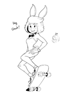 charlie_brown peanuts peppermint_patty playboy_bunny // 1754x2480 // 429KB