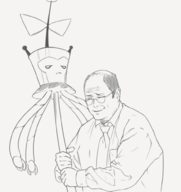 artist:hayabusart crossovers george_costanza my_life_as_a_teenage_robot parody seinfeld xj-4 // 942x1000 // 311KB