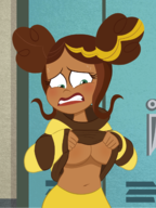 artist:sb99 bumblebee dc dc_super_hero_girls karen_beecher presenting // 1200x1600 // 1.6MB