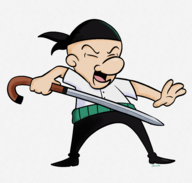 artist:jacinth cosplay mister_magoo one_piece quincy_magoo roronoa_zoro // 1938x1845 // 1.8MB