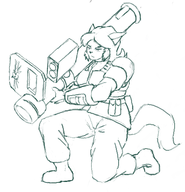 artist:redout caturday felina_feral imperial_guard parody swat_kats warhammer_40k // 426x442 // 98KB