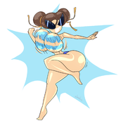 artist:slemka capcom chun-li cosplay knick_knack pixar street_fighter sunny_miami // 1700x1700 // 367KB