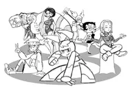 betty_boop crossovers dc dr._mrs._the_monarch fang foster's_home_for_imaginary_friends frankie_foster jenny_wakeman ms._co_all-stars_2025 my_life_as_a_teenage_robot primal raven spinel steven_universe teen_titans venture_bros wuya xiaolin_showdown xj-9 // 2265x1640 // 683KB