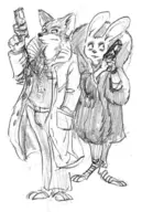 blade_runner cosplay judy_hopps nick_wilde rachael rick_deckard sree zootopia // 472x700 // 220KB