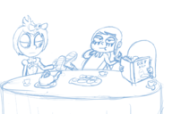 crossovers dylan_beekler golan_the_insatiable goth inside_out joy lucy_loud pixar the_loud_house // 1500x1000 // 528KB