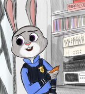 american_psycho artist:humantrashmachine judy_hopps parody zootopia // 900x1000 // 998KB