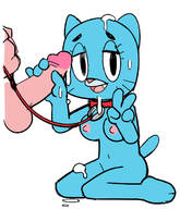 facial handjob nicole_watterson nude the_amazing_world_of_gumball watatanza // 600x700 // 110KB