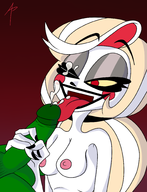 anonymous artist:anonopus charlie_morningstar fellatio handjob hazbin_hotel // 1529x1992 // 543KB