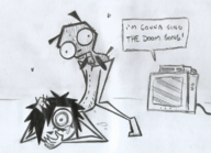 artist:seabthevortian crossovers gir i_can't_sleep invader_zim nia nude vaginal // 1131x821 // 1.3MB