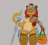 artist:stupidgnoll caturday cosplay looney_tunes miss_cougar predator wabbit // 1829x1710 // 1.2MB