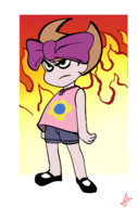 artist:liefeldianabomination fusion harvey_street_kids mandy the_bow the_grim_adventures_of_billy_&_mandy // 993x1500 // 366KB
