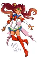 artist:yakitori cosplay dc pretty_guardian_sailor_moon sailor_moon starfire teen_titans // 600x800 // 339KB
