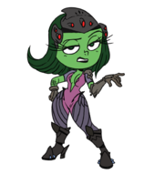 artist:maddigzlz cosplay disgust inside_out overwatch pasted_(colors) pixar widowmaker // 885x937 // 236KB