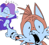 artist:cyberteee crossovers fifi_la_fume looney_tunes parody sonic_the_hedgehog_(series) tails tiny_toon_adventures // 1031x950 // 622KB