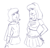 captain_galaxia crossovers dc kara_zor-el supergirl wip zor_and_the_invincibles // 1048x1005 // 505KB