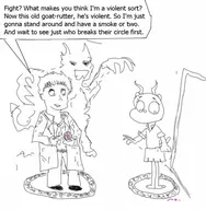 crossovers dc hellblazer john_constantine nicole_watterson the_amazing_world_of_gumball // 507x517 // 60KB