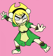 artist:retal4 avatar:_the_last_airbender cosplay mandy the_grim_adventures_of_billy_&_mandy toph_beifong // 665x705 // 98KB