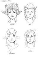 coc artist:magi autumn seasons_girls spring summer winter // 848x1200 // 168KB