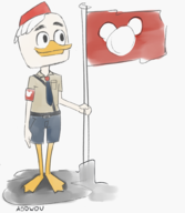 artist:aoowou disney ducktales huey_duck // 875x1009 // 340KB