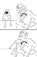 comics crossovers gravity_falls kermit_the_frog mr._colympus_2020 stanley_pines the_muppets // 700x1077 // 428KB