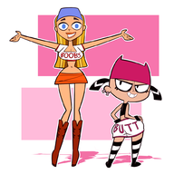 artist:sb99 crossovers lindsay my_life_as_a_teenage_robot tiff_crust total_drama // 1000x1000 // 272KB