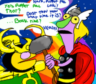 crossovers dexter's_laboratory justice_friends loki marvel parody t.v._puppet_pals thor // 800x700 // 272KB