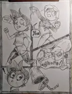 artist:frogtheartist comics crossovers luz_noceda star_butterfly star_vs._the_forces_of_evil the_owl_house // 1821x2363 // 1.3MB