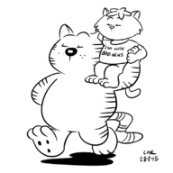 artist:lhk heathcliff heathcliff_(series) kitten // 800x800 // 160KB