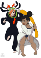 adult_swim aku artist:goodbadartist cosplay personification samurai_jack // 1894x2679 // 1.1MB