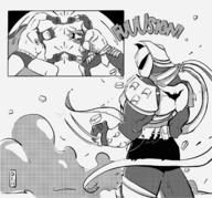 artist:dlh batman bruce_wayne ch'rell crossovers dc dragon_ball fusion parody shredder teenage_mutant_ninja_turtles tmnt_2003 // 2100x1956 // 2.5MB