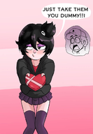 artist:gearfae dipper_pines gravity_falls robbie_valentino rule_63 // 828x1195 // 429KB