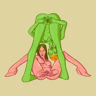 artist:alex_nonyme champions crossovers dc marvel miss_martian nude viv young_justice // 1600x1600 // 458KB