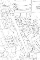 artist:magi captain_marvel carol_danvers marvel parody peter_parker planet_stories skrull spider-man // 800x1200 // 189KB