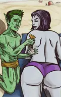 beast_boy dc raven teen_titans topless // 513x816 // 81KB