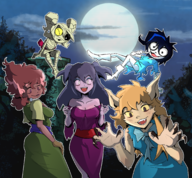 artist:niaceyanon cosplay crossovers dolly elsa_frankenteen ghoul_school i_can't_sleep jay lacey lacey_games maisie nia phantasma scooby-doo sibella tanis winnie_the_werewolf // 2104x1952 // 3.1MB