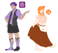 artist:goldennjoy canal_13 mega personification // 2100x1900 // 854KB