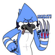 artist:discount_supervillain marvel mordecai regular_show wolverine // 600x600 // 130KB