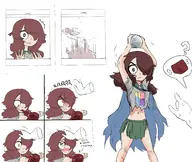 amphibia artist:rexhastala darla original_character // 2489x2096 // 1.6MB