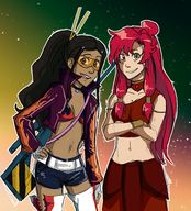 avatar:_the_last_airbender cosplay crossovers katara tengen_toppa_gurren_lagann yoko_littner // 544x600 // 610KB