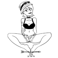 artist:lhk cosplay foster's_home_for_imaginary_friends frankie_foster tank_girl // 800x800 // 137KB