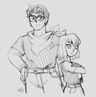 android_17 android_18 artist:yoto clark_kent cosplay dc dragon_ball kal-el kara_zor-el my_adventures_with_superman // 1460x1485 // 325KB